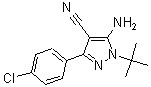 CAS 登录号：180903-14-4， 5-氨基-3-(4-氯苯基)-1-叔丁基-1H-吡唑-4-甲腈