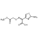 CAS 登录号：181294-99-5， (2Z)-2-(2-氨基噻唑-4-基)-2-(2-甲氧基-2-氧代-乙氧基)亚氨基-乙酸