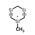 CAS 登录号：18148-11-3， 1-甲基-1lambda<sup>3</sup>,3lambda<sup>2</sup>,5lambda<sup>2</sup>-三硅杂环己烷