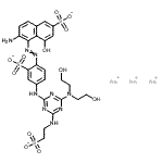 CAS#: 182061-89-8, Trisodium 6-Amino-5-[4-[[4-[Bis(2-Hydroxyethyl)Amino]-6-(2-Sulfonatoethylamino)-1,3,5-Triazin-2-Yl]Amino]-2-Sulfonato-Phenyl]Azo-4-Hydroxy-Naphthalene-2-Sulfonate