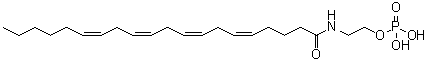 CAS 登录号：183323-26-4， 2-[(5Z,8Z,11Z,14Z)-5,8,11,14-二十碳四烯酰氨基]乙基磷酸二氢酯