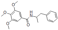 CAS 登录号:18341-14-5, 3,4,5-三甲氧基-N-(alpha-甲基苯乙基)苯甲酰胺