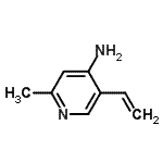 CAS 登录号：183586-42-7， 2-甲基-5-乙烯基-4-吡啶胺