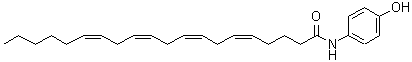 CAS 登录号：183718-77-6， (5Z,8Z,11Z,14Z)-N-(4-羟基苯基)-5,8,11,14-二十碳四烯酰胺