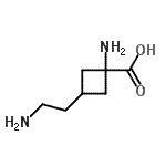 CAS 登录号：184103-62-6， 1-氨基-3-(2-氨基乙基)环丁烷羧酸