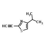 CAS 登录号：184154-45-8， 2-乙炔基-4-异丙基-1,3-噻唑