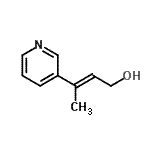 CAS 登录号：184419-64-5， (2E)-3-(3-吡啶基)-2-丁烯-1-醇