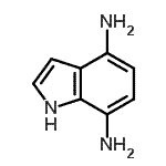 CAS 登录号：184485-83-4， 1H-吲哚-4,7-二胺