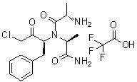 CAS 登录号：184901-82-4， 丙氨酰-N-[(2S)-4-氯-3-氧代-1-苯基-2-丁烷基]-L-丙氨酰胺三氟乙酸盐(1:1)