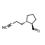 CAS 登录号：184915-15-9， (1R,2S)-2-(3-丁炔-1-基)环戊烷甲醛