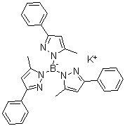 CAS 登录号:185034-21-3, (T-4)-氢三(5-甲基-3-苯基-1H-吡唑)-硼酸钾(1:1)