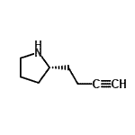 CAS 登录号：185114-98-1， (2R)-2-(3-丁炔-1-基)吡咯烷