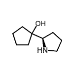 CAS 登录号：185246-69-9， 1-[(2R)-2-吡咯烷基]环戊醇