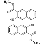 CAS 登录号:18531-91-4, 二甲基2,2'-二羟基-1,1'-联萘-3,3'-二羧酸酯