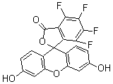 CAS 登录号：185318-74-5， 4,5,6,7-四氟-3',6'-二羟基-螺[异苯并呋喃-1(3H),9'-[9H]氧杂蒽]-3-酮