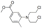 CAS 登录号：18583-88-5， 3-[二(2-氯乙基)氨基]-P-甲苯甲酸甲酯