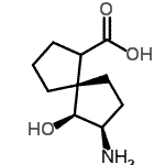 CAS 登录号：185956-37-0， (5S,6S,7R)-7-氨基-6-羟基螺[4.4]壬烷-1-羧酸