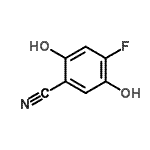 CAS 登录号：186590-11-4， 4-氟-2,5-二羟基苯甲腈