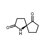 CAS 登录号：187106-14-5， (5S)-1-氮杂螺[4.4]壬烷-2,6-二酮