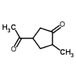 CAS 登录号：188308-44-3， 4-乙酰基-2-甲基环戊酮