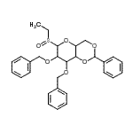 CAS 登录号:188357-34-8, 1,5-脱水-2,3-二-O-苄基-4,6-O-亚苄基-1-(乙基亚磺酰)己糖醇
