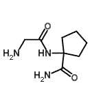 CAS 登录号：189366-85-6， 1-(甘氨酰亚氨基)环戊烷甲酰胺