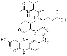 CAS 登录号：189684-54-6， N-乙酰基-L-缬氨酰-L-alpha-谷氨酰-L-异亮氨酰-N-(4-硝基苯基)-L-alpha-天冬氨酰胺