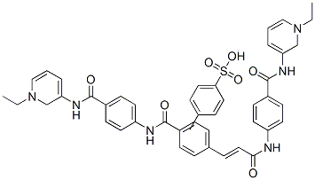 CAS 登录号：19060-43-6， N-(1-乙基吡啶-5-基)-4-[[(E)-3-[4-[[4-[(1-乙基吡啶-5-基)氨基甲酰]苯基]氨基甲酰]苯基]丙-2-烯酰基]氨基]苯甲酰胺对甲基苯磺酸盐