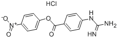 CAS#: 19135-17-2, 4-Nitrophenyl 4-((aminoiminomethyl)amino)benzoate monohydrochloride
