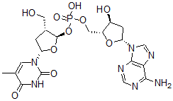 CAS 登录号:19192-40-6, 2'-脱氧胸苷酰-(3'-5')-2'-脱氧腺苷
