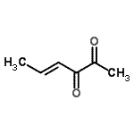 CAS 登录号：19248-36-3， (4E)-4-己烯-2,3-二酮