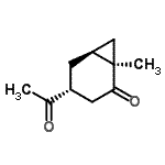 CAS 登录号：193023-35-7， (1R,4R,6S)-4-乙酰基-1-甲基双环[4.1.0]庚烷-2-酮