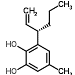 CAS 登录号：193753-46-7， 3-[(3S)-1-己烯-3-基]-5-甲基-1,2-苯二酚