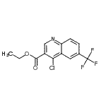 CAS 登录号：193827-69-9， 乙基4-氯-6-(三氟甲基)-3-喹啉羧酸酯