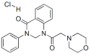 CAS 登录号:19395-78-9, 2,3-二氢-1-(吗啉基乙酰基)-3-苯基喹唑啉-4(1H)-酮单盐酸盐