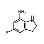 CAS 登录号：194476-44-3， 5-氟-7-吲哚啉胺