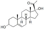 CAS 登录号：19454-90-1， (3beta,17alpha)-3,17-二羟基-孕甾-5-烯-20-酮