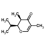 CAS 登录号：195382-75-3， (2S,3R)-2-异丙基-3,5-二甲基-2,3-二氢-4H-吡喃-4-酮