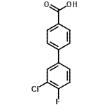 CAS 登录号：195457-73-9， 3'-氯-4'-氟-4-联苯基羧酸