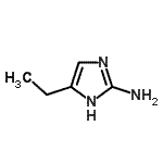 CAS 登录号：19552-53-5， 5-乙基-1H-咪唑-2-胺