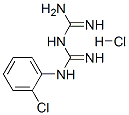 CAS 登录号：19579-44-3， N-(2-氯苯基)-亚氨基二亚胺酰胺盐酸盐(1:1)