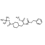 CAS#: 195877-39-5, 2-Methyl-2-Propanyl 4-(2-{[(Benzyloxy)Carbonyl]Amino}-3-Methoxy-3-Oxopropyl)-1-Piperidinecarboxylate