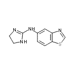 CAS 登录号：196204-79-2， N-(4,5-二氢-1H-咪唑-2-基)-1,3-苯并噻唑-5-胺