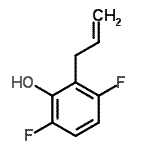 CAS 登录号：196519-70-7， 2-烯丙基-3,6-二氟苯酚
