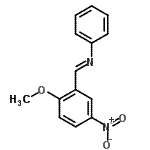 CAS 登录号：19652-31-4， (E)-1-(2-甲氧基-5-硝基苯基)-N-苯基甲亚胺