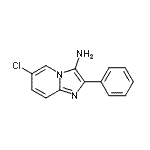 CAS 登录号：196959-57-6， 6-氯-2-苯基咪唑并[1,2-a]吡啶-3-胺
