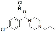 CAS 登录号:19729-90-9, (4-氯苯基)-(4-丙基哌嗪-1-基)甲酮盐酸盐