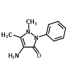 CAS#: 198-37-8, 4-Amino-1,5-Dimethyl-2-Phenyl-1,2-Dihydro-3H-Pyrazol-3-One