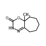 CAS 登录号：19836-53-4， 4alpha-甲基-4A,5,6,7,8,9-六氢环庚并[E][1,3,4]恶二嗪-3(2H)-酮