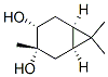 CAS 登录号：19898-59-0， (1alpha,3alpha,4alpha,6alpha)-3,7,7-三甲基双环[4.1.0]庚烷-3,4-二醇